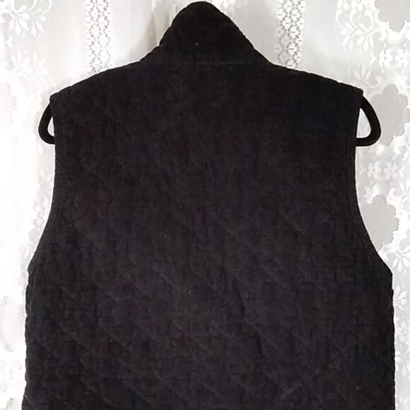 Habitat Clothes To Live In Women Jacket Vest Black Size SM 100% Cotton Courduroy - Picture 13 of 16